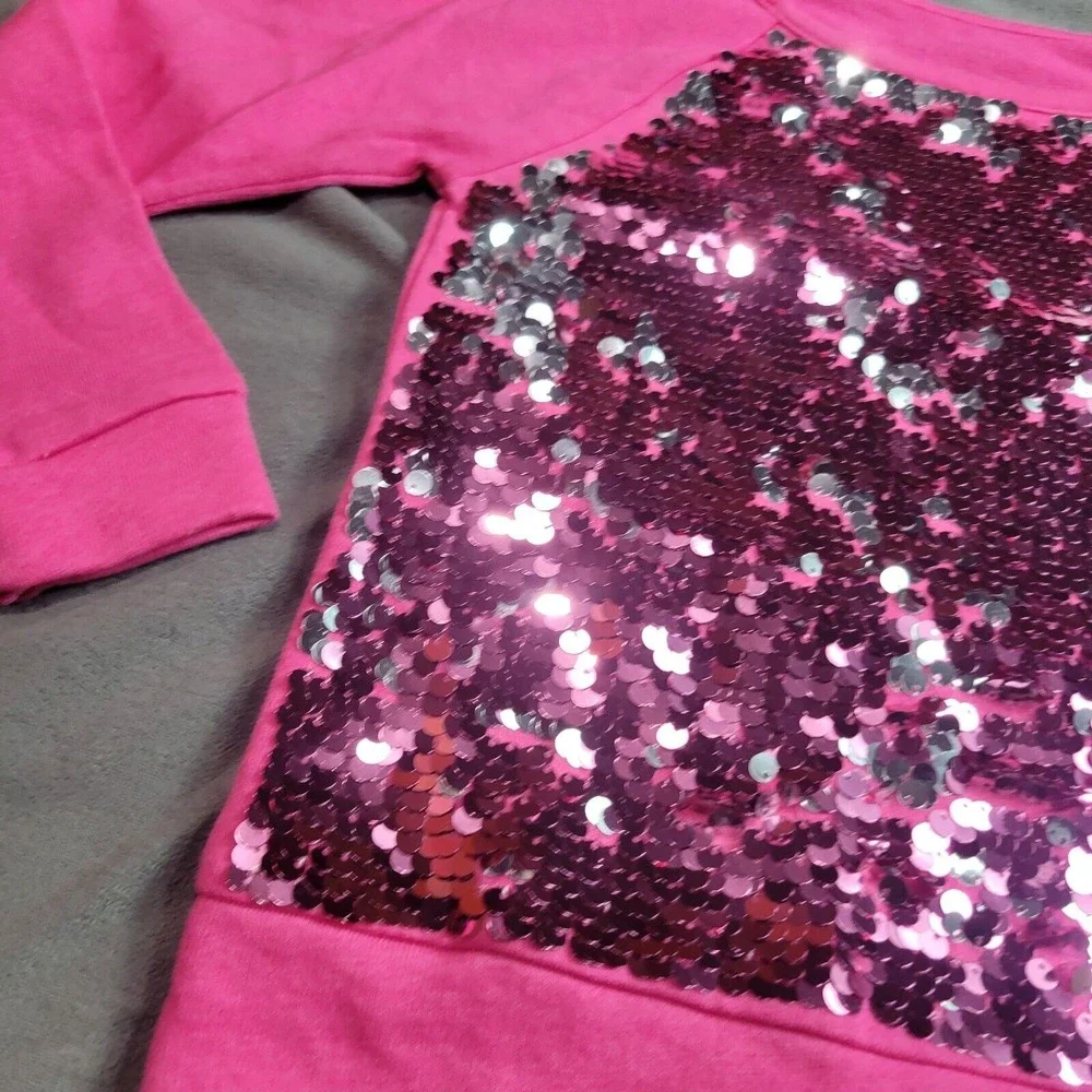 Justice Crop Top Girls 6 Shirt Burnout Pink White Heathered Short Sleeve‎ Tee 7